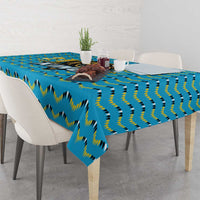 Custom Caribbean Cricket Saint Lucia Tablecloth Glory is Ours Kings Rule 2025 - Wonder Print Shop