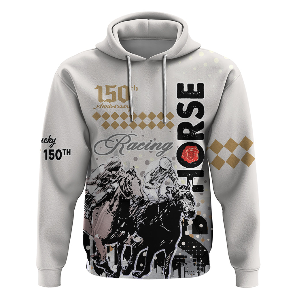 Kentucky Horse Racing Hoodie 150th Anniversary The Run For The Roses - Wonder Print Shop