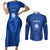 Italy Rugby Couples Matching Short Sleeve Bodycon Dress and Long Sleeve Button Shirts World Cup 2023 Go Gli Azzurri Sporty Style LT9 - Wonder Print Shop