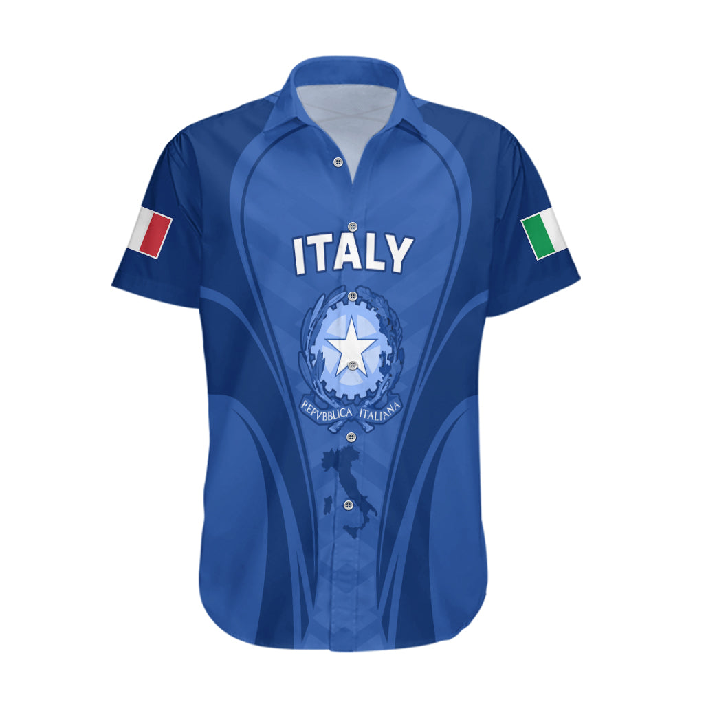 Italy Rugby Hawaiian Shirt World Cup 2023 Go Gli Azzurri Sporty Style - Wonder Print Shop