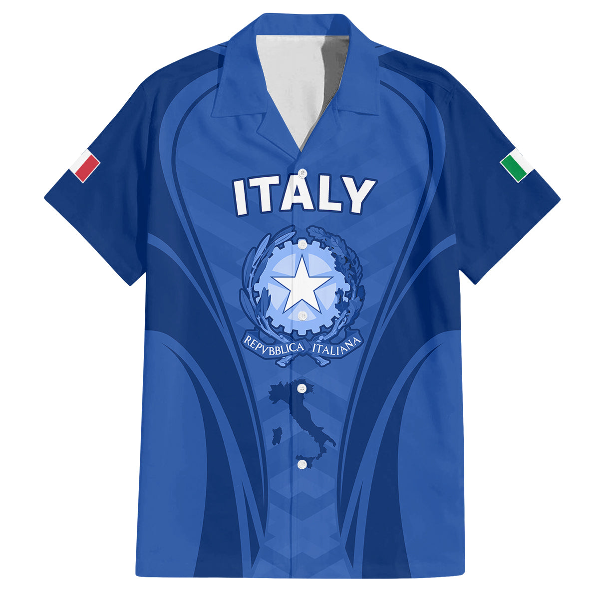 Italy Rugby Kid Hawaiian Shirt World Cup 2023 Go Gli Azzurri Sporty Style - Wonder Print Shop