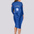 Italy Rugby Long Sleeve Bodycon Dress World Cup 2023 Go Gli Azzurri Sporty Style - Wonder Print Shop