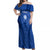 Italy Rugby Off Shoulder Maxi Dress World Cup 2023 Go Gli Azzurri Sporty Style - Wonder Print Shop