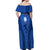 Italy Rugby Off Shoulder Maxi Dress World Cup 2023 Go Gli Azzurri Sporty Style - Wonder Print Shop