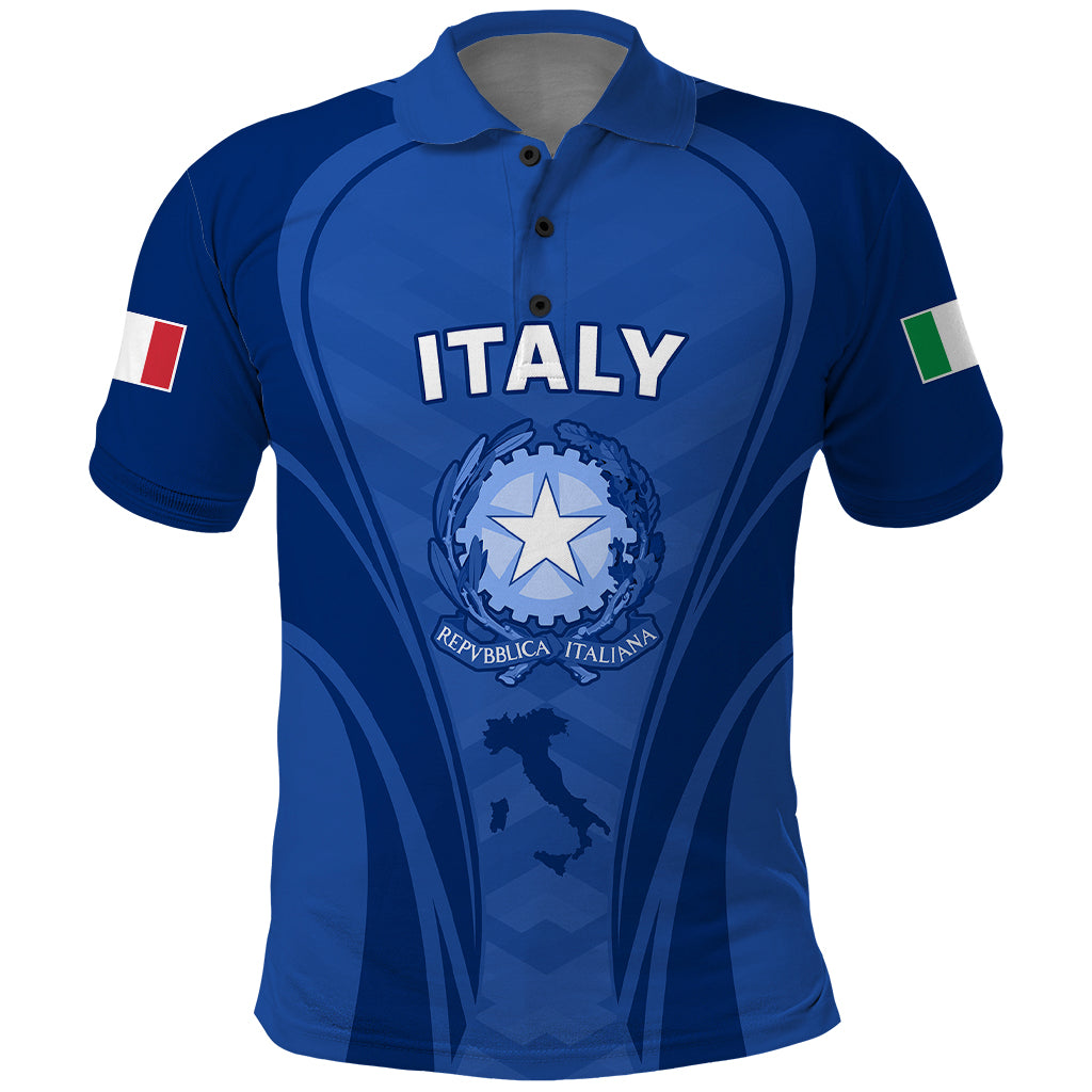 Italy Rugby Polo Shirt World Cup 2023 Go Gli Azzurri Sporty Style - Wonder Print Shop