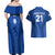 Custom Italy Rugby Couples Matching Off Shoulder Maxi Dress and Hawaiian Shirt World Cup 2023 Go Gli Azzurri Sporty Style LT9 - Wonder Print Shop