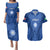 Custom Italy Rugby Couples Matching Puletasi Dress and Hawaiian Shirt World Cup 2023 Go Gli Azzurri Sporty Style LT9 - Wonder Print Shop