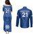 Custom Italy Rugby Couples Matching Puletasi Dress and Long Sleeve Button Shirts World Cup 2023 Go Gli Azzurri Sporty Style LT9 - Wonder Print Shop