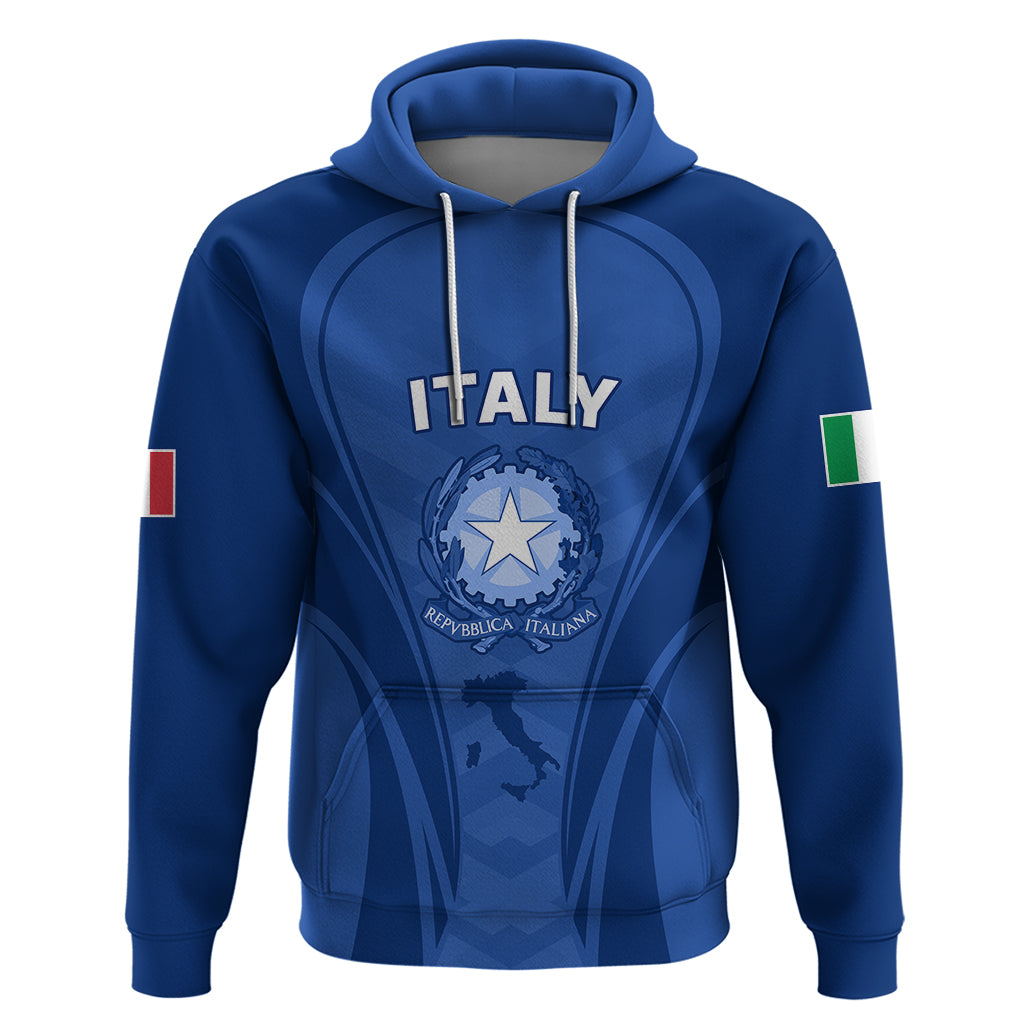 Custom Italy Rugby Hoodie World Cup 2023 Go Gli Azzurri Sporty Style - Wonder Print Shop