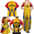 Romania Rugby Family Matching Summer Maxi Dress and Hawaiian Shirt The Oaks World Cup 2023 Go Stejarii - Wonder Print Shop