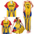 Romania Rugby Family Matching Tank Maxi Dress and Hawaiian Shirt The Oaks World Cup 2023 Go Stejarii - Wonder Print Shop