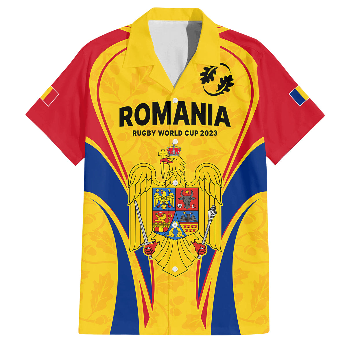 Romania Rugby Kid Hawaiian Shirt The Oaks World Cup 2023 Go Stejarii - Wonder Print Shop