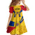 Romania Rugby Kid Short Sleeve Dress The Oaks World Cup 2023 Go Stejarii - Wonder Print Shop