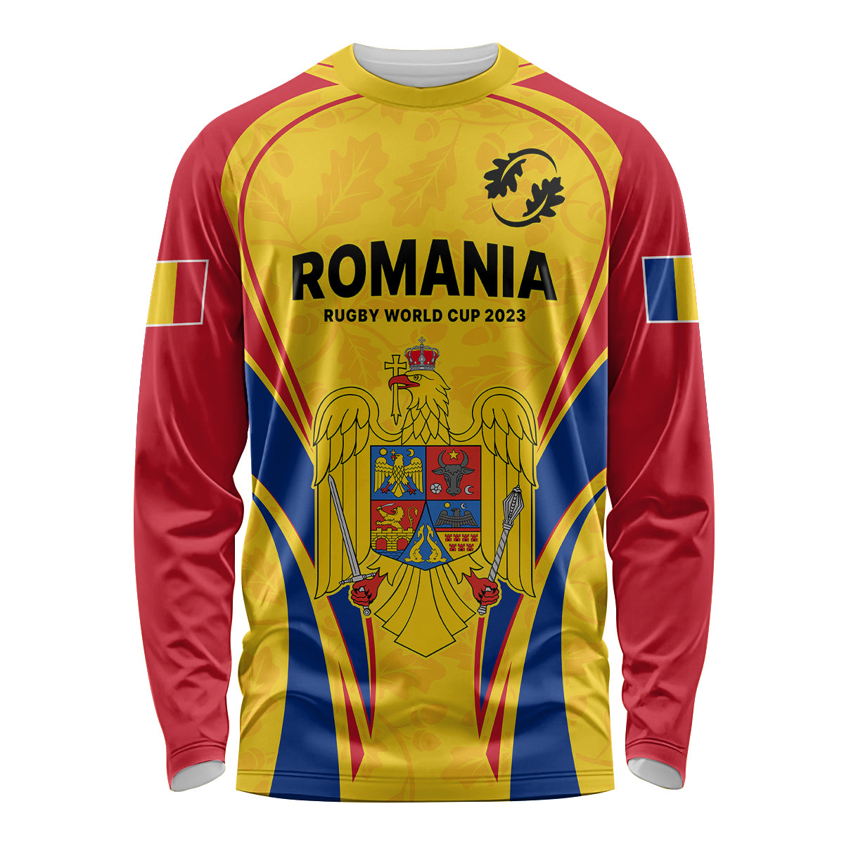 Romania Rugby Long Sleeve Shirt The Oaks World Cup 2023 Go Stejarii - Wonder Print Shop