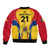 Custom Romania Rugby Bomber Jacket The Oaks World Cup 2023 Go Stejarii LT9 - Wonder Print Shop