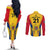 custom-romania-rugby-couples-matching-off-the-shoulder-long-sleeve-dress-and-long-sleeve-button-shirts-the-oaks-world-cup-2023-go-stejarii