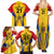 Custom Romania Rugby Family Matching Summer Maxi Dress and Hawaiian Shirt The Oaks World Cup 2023 Go Stejarii - Wonder Print Shop