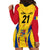 Custom Romania Rugby Hoodie Dress The Oaks World Cup 2023 Go Stejarii - Wonder Print Shop