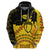 Personalised Romania Oaks Rugby Hoodie Romanian Pattern With Embroidery Motif - Wonder Print Shop