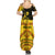 Personalised Romania Oaks Rugby Summer Maxi Dress Romanian Pattern With Embroidery Motif - Wonder Print Shop