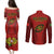 Portugal Rugby Couples Matching Puletasi Dress and Long Sleeve Button Shirts The Wolves World Cup 2023 Go Os Lobos LT9 - Wonder Print Shop