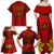 Portugal Rugby Family Matching Off Shoulder Long Sleeve Dress and Hawaiian Shirt The Wolves World Cup 2023 Go Os Lobos - Wonder Print Shop