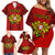 Portugal Rugby Family Matching Off Shoulder Short Dress and Hawaiian Shirt The Wolves World Cup 2023 Go Os Lobos LT9 - Wonder Print Shop