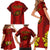 Portugal Rugby Family Matching Short Sleeve Bodycon Dress and Hawaiian Shirt The Wolves World Cup 2023 Go Os Lobos - Wonder Print Shop