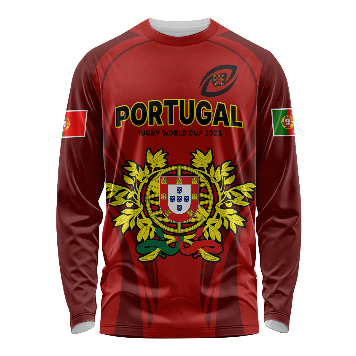 Portugal Rugby Long Sleeve Shirt The Wolves World Cup 2023 Go Os Lobos - Wonder Print Shop