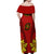 Portugal Rugby Off Shoulder Maxi Dress The Wolves World Cup 2023 Go Os Lobos - Wonder Print Shop