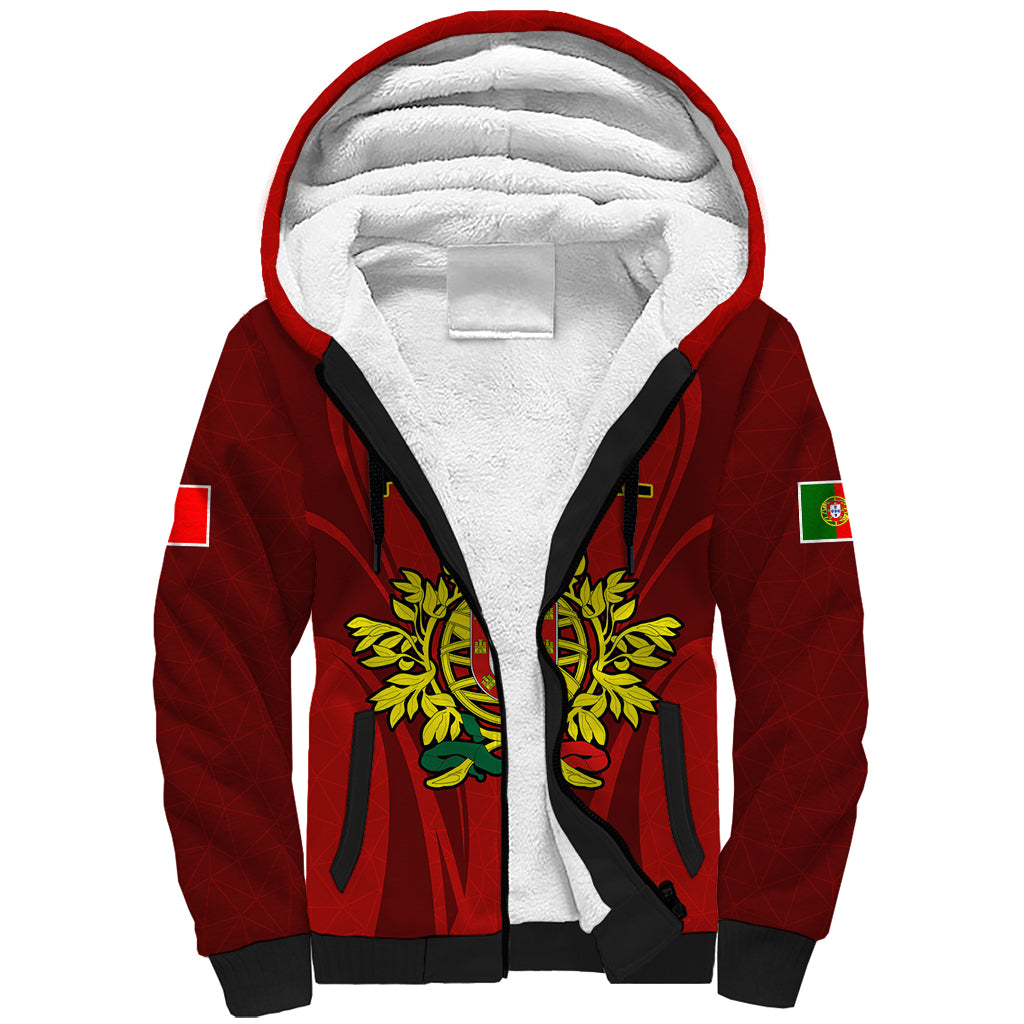 Portugal Rugby Sherpa Hoodie The Wolves World Cup 2023 Go Os Lobos - Wonder Print Shop