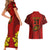 Custom Portugal Rugby Couples Matching Short Sleeve Bodycon Dress and Hawaiian Shirt The Wolves World Cup 2023 Go Os Lobos LT9 - Wonder Print Shop