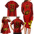 Custom Portugal Rugby Family Matching Long Sleeve Bodycon Dress and Hawaiian Shirt The Wolves World Cup 2023 Go Os Lobos LT9 - Wonder Print Shop