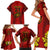 Custom Portugal Rugby Family Matching Short Sleeve Bodycon Dress and Hawaiian Shirt The Wolves World Cup 2023 Go Os Lobos - Wonder Print Shop