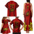 Custom Portugal Rugby Family Matching Tank Maxi Dress and Hawaiian Shirt The Wolves World Cup 2023 Go Os Lobos - Wonder Print Shop