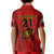 Custom Portugal Rugby Kid Polo Shirt The Wolves World Cup 2023 Go Os Lobos - Wonder Print Shop