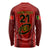 Custom Portugal Rugby Long Sleeve Shirt The Wolves World Cup 2023 Go Os Lobos - Wonder Print Shop