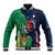 France South Africa Rugby Baseball Jacket Springboks and Gallic Rooster World Cup 2023 LT9 - Wonder Print Shop