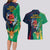 France South Africa Rugby Couples Matching Long Sleeve Bodycon Dress and Hawaiian Shirt Springboks and Gallic Rooster World Cup 2023 LT9 - Wonder Print Shop