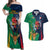 France South Africa Rugby Couples Matching Off Shoulder Maxi Dress and Hawaiian Shirt Springboks and Gallic Rooster World Cup 2023 LT9 - Wonder Print Shop