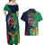 France South Africa Rugby Couples Matching Off Shoulder Maxi Dress and Hawaiian Shirt Springboks and Gallic Rooster World Cup 2023 LT9 - Wonder Print Shop