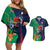 France South Africa Rugby Couples Matching Off Shoulder Short Dress and Hawaiian Shirt Springboks and Gallic Rooster World Cup 2023 LT9 - Wonder Print Shop