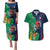 France South Africa Rugby Couples Matching Puletasi Dress and Hawaiian Shirt Springboks and Gallic Rooster World Cup 2023 LT9 - Wonder Print Shop