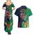 France South Africa Rugby Couples Matching Summer Maxi Dress and Hawaiian Shirt Springboks and Gallic Rooster World Cup 2023 LT9 - Wonder Print Shop