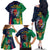 France South Africa Rugby Family Matching Off Shoulder Long Sleeve Dress and Hawaiian Shirt Springboks and Gallic Rooster World Cup 2023 - Wonder Print Shop