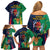 France South Africa Rugby Family Matching Off Shoulder Short Dress and Hawaiian Shirt Springboks and Gallic Rooster World Cup 2023 LT9 - Wonder Print Shop