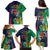 France South Africa Rugby Family Matching Puletasi Dress and Hawaiian Shirt Springboks and Gallic Rooster World Cup 2023 - Wonder Print Shop