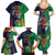 France South Africa Rugby Family Matching Summer Maxi Dress and Hawaiian Shirt Springboks and Gallic Rooster World Cup 2023 - Wonder Print Shop