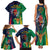 France South Africa Rugby Family Matching Tank Maxi Dress and Hawaiian Shirt Springboks and Gallic Rooster World Cup 2023 - Wonder Print Shop