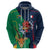 France South Africa Rugby Hoodie Springboks and Gallic Rooster World Cup 2023 - Wonder Print Shop